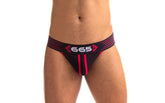 Sport Fucker Rally Mens Sexy Jock Strap Black and Red - - Jocks and G-Strings